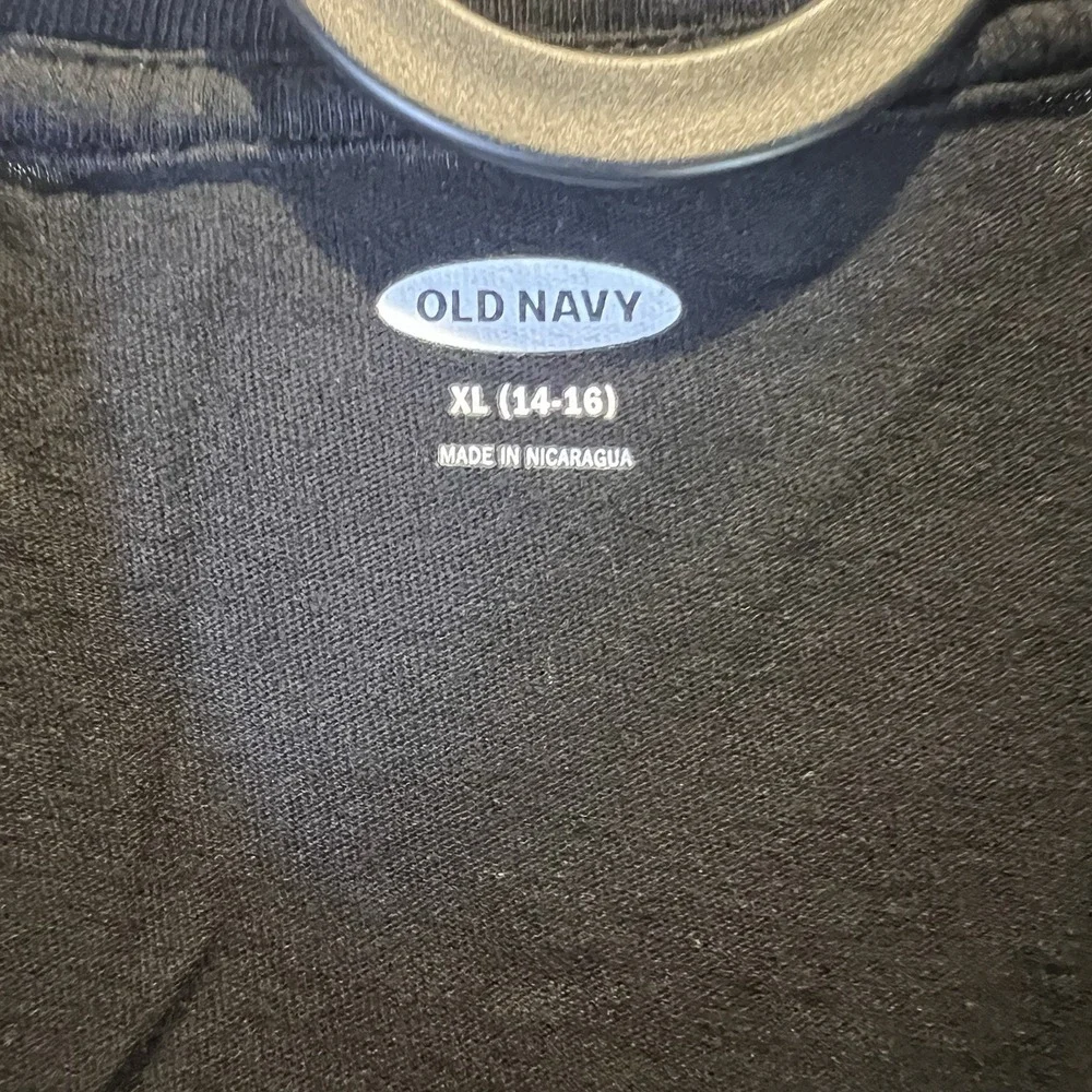New Nintendo Super Mario Bros‎ Old Navy Kids Medium Black Cotton Tee